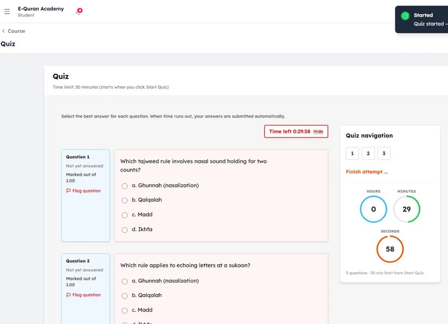 Easy Studies - AI-integrated education management portal showcase
